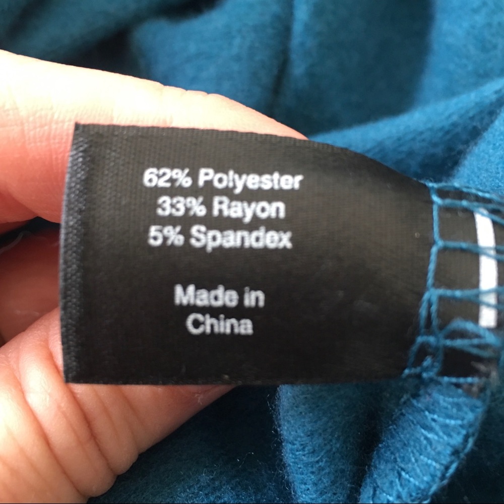 Lane Bryant Blue Cold Shoulder Top - Picture 5 of 6